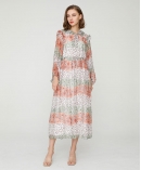 Botanic-print silk-chiffon maxi dress