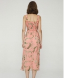 Floral-print silk-chiffon midi dress